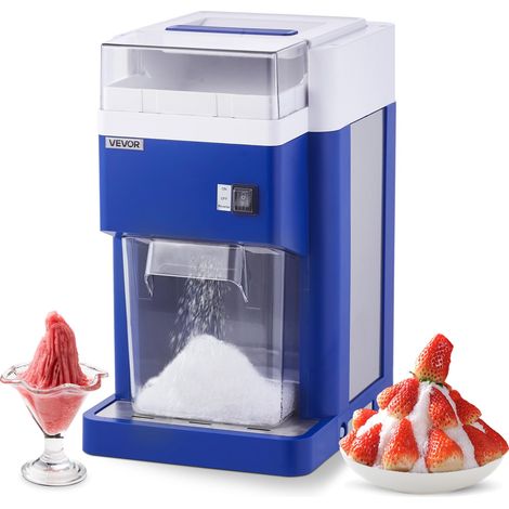 VEVOR Macchina per Ghiaccio Tritato per Coni di Neve Commerciale da 1,8L, Tritaghiaccio per Coni di Neve Fine Soffice con Motore da 300 W Lame in Acciaio Inox, Tritaghiaccio per Preparazione Dolci (1/4)