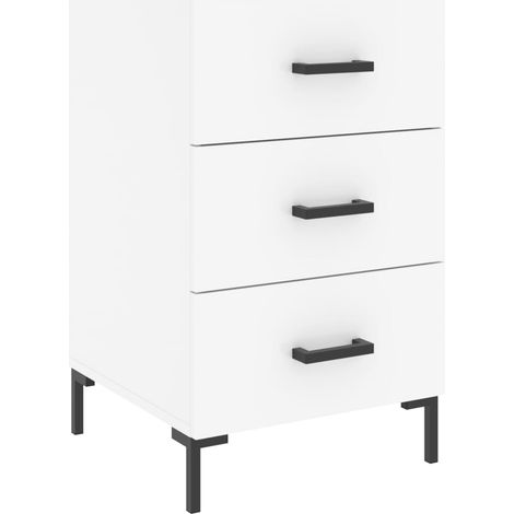 Maison Exclusive - Comodino Bianco 40x40x66 cm in Legno Multistrato