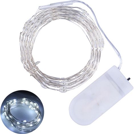 Drehbare und flexible Lichterkette, 3 m, 30 LEDs, IP65 (warmweiß) (1/5)