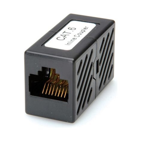 ROLINE RJ-45 Modular Coupler, Cat.6, unshielded, black