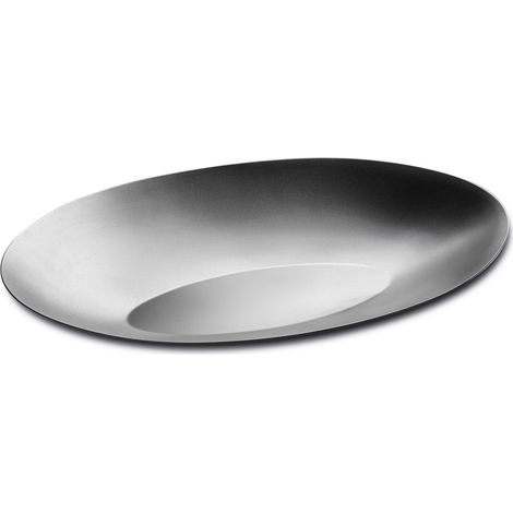 Mepra vassoio Frozen ovale acciaio sabbiato 46x31 cm (1/3)