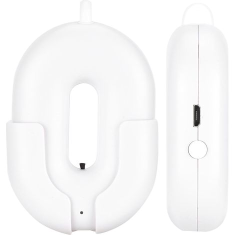 Purificateur d'air portable à ions négatifs, mini, à porter autour du cou, silencieux, rechargeable par USB, blanc (1/5)