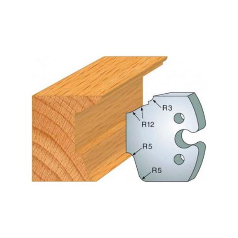 JEU DE 2 FERS PROFILES ACIER HT.50MM N°217