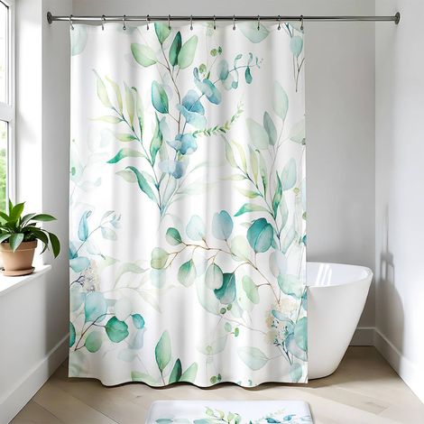 Tenda da doccia in poliestere 180x200 cm - acquerello - Tendance