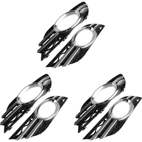 Juego de 3 piezas de embellecedores cromados para la rejilla de los faros antiniebla delanteros de los modelos Mercedes-Benz Clase E W211 2007-2009, números de pieza: A2118851174 A2118851274