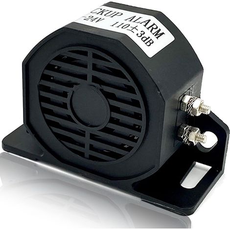 Alarma de marcha atrás universal, 12-24 V, 110 dB, bocina de coche, advertencia de marcha atrás para coches, camiones, furgonetas y vehículos pesados (alarma de marcha atrás cuadrada) (1/5)