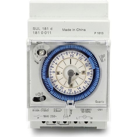 [MAI UTILIZZATO]Timer, Sul181d Timer 24 ore 250 V CA 16 A Relè Regolatore timer manuale/automatico (1/4)