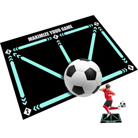 Coussin de Pied d'entraînement de Dribble de Football, Tapis d'entraînement de Football antidérapant, Tapis d'entraînement de Football Simple, Accessoires de Dribble de Football (1/5)