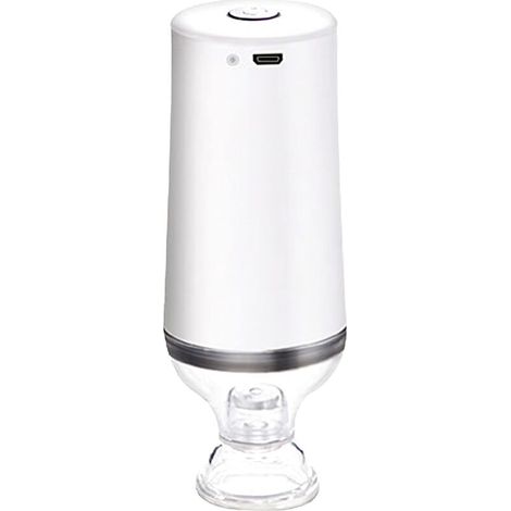 Rechargeable Electric Air Pump, Portable Rechargeable USB Vacuum Pump with 1200mAh Battery, Automatic Ultra Mini Suction Pump for Vacuum Sealing Food Bags