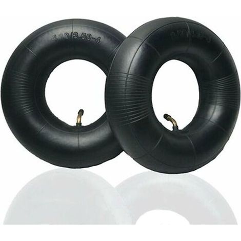 2 pièces pneus tubulaires série 4.10/3.50 4 pouces pour diable, chariot, charrette à bras, chariot de jardin, tondeuse à gazon, tube de remplacement 4.10 4 (1/5)
