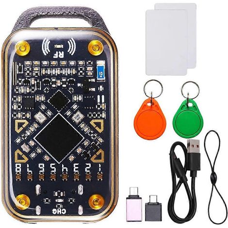Chameleon Ultra RFID-Chip-Lesegerät, Smartcard-Emulator, NFC-Duplikator + 2XUID-Schlüsselanhänger/Karte für 125K 13,56M ID-Smartcards (1/5)