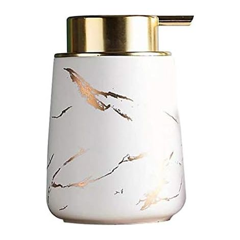 ml Flüssigseifenspenderflasche aus marmorierter Keramik mit