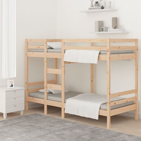 Letto a Castello senza Materasso 90x190 cm Legno di Pino vidaXL