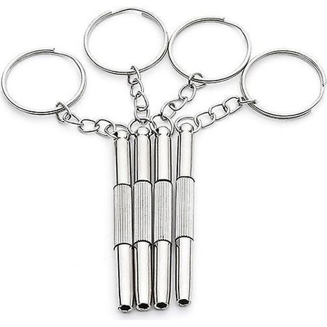 4 Pices Tournevis Lunettes, Porte Cls Mini Tournevis 3 En 1, Pour Lunettes, Lunettes De Soleil, Montres (1/4)