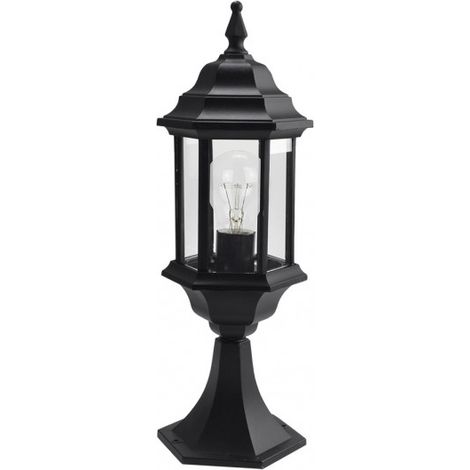 FABRILAMP Sobremuro de Exterior en Aluminio Negro modelo Pollux Ip44
