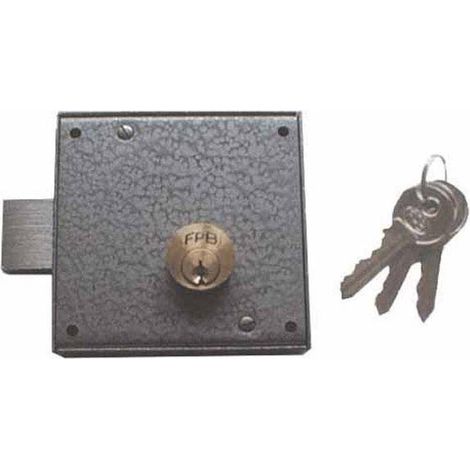 Serrure de porte en fer cylindre court gauche 610 FPB