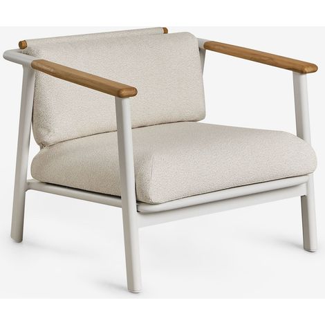 Sillón de jardín en aluminio y tela bouclé Yervin SKLUM             