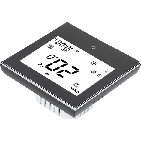 Thermostat d'ambiance programmable hebdomadairement, écran tactile LCD, 5 A, 110-230 V CA (1/5)