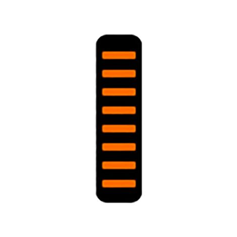 1 Proguard Cable Tie - Rear - Sticker - Orange