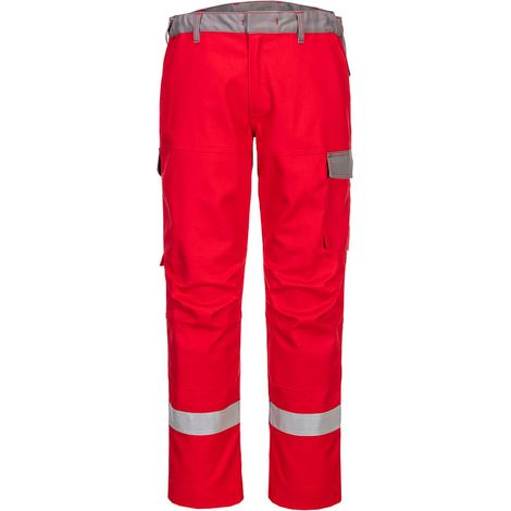 Pantalon Bizflame Ultra Bicolore - Taille 42 - Rouge - Portwest