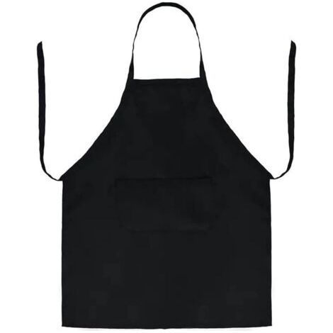 BUNTHAUS (65 x 75 cm) Tablier de cuisine noir imperméable et résistant à l'huile pour hommes, tablier de serveur, indispensable pour les amateurs de cuisine (1/5)