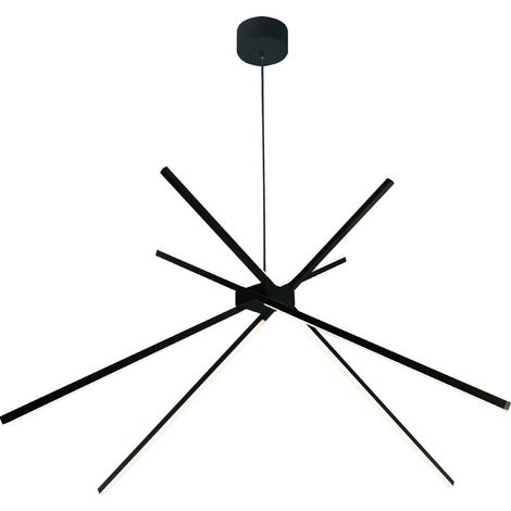 Lampada a sospensione Spider LED 33W nera Maxlight (1/3)