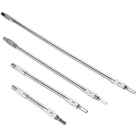 (150/200/300/400 mm) 4-teiliger flexibler Verlängerungsbithalter für Bohrmaschine und Schraubendreher