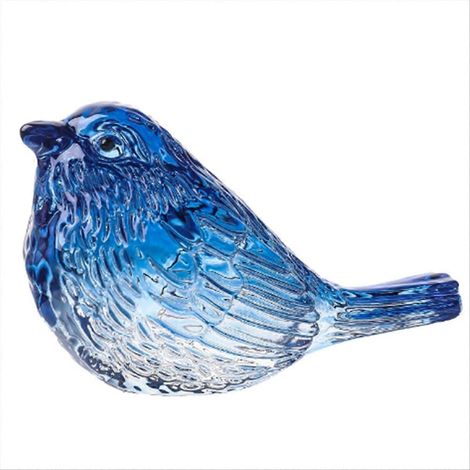 Oiseaux en verre soufflé, figurines de collection, oiseaux en cristal, cadeaux pour les amoureux des animaux, figurines en verre pour la décoration de table et d'intérieur. (1/5)