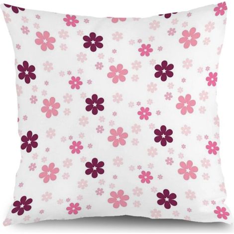 Housse de coussin jardin floral, décoration patio terrasse extérieur,45×45cm (1/5)