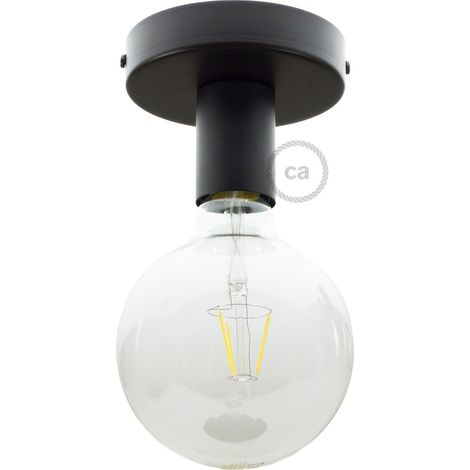 Fermaluce Metal, il punto luce in metallo a parete o soffitto