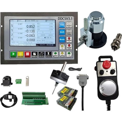 Kit de contrôleur CNC Hors Ligne indépendant à 3 Axes et 4, Code G, Outil fraisage axe Z for fraiseuse Graver(3AXIS-kit 1) (1/5)
