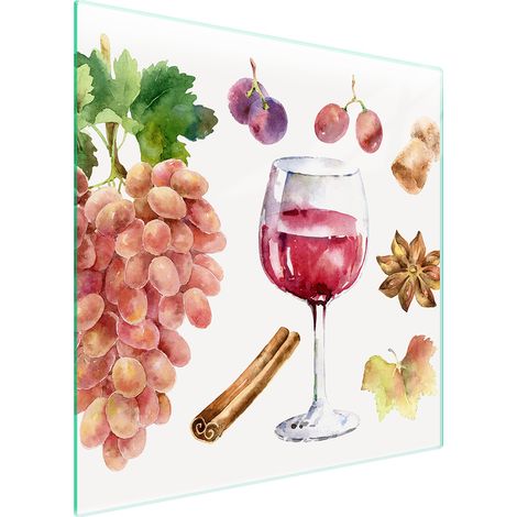 GLASSCHUTZPLATTE FÜR HERD 50x52 WEIN (1/5)