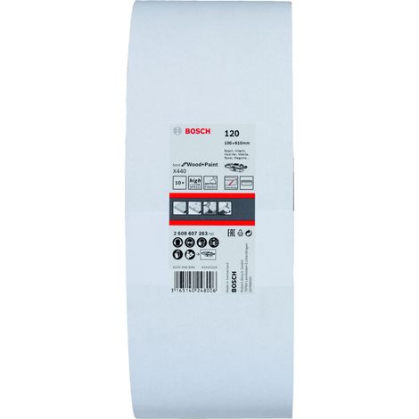 Banda de lija Best Wood100x610 GR.120x10uds BOSCH 2608607263