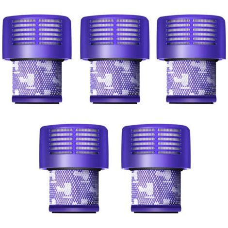 Set mit 5 V10-Filtern für Dyson, Set mit 5 Ersatzfiltern für Dyson V10, V10 Absolute, V10 Animal, V10 Motorhead, SV12 Ersatzteilnummer 969082-01 (1/4)