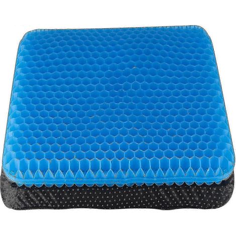 Extra dickes Gel-Sitzkissen, rutschfester Bezug und atmungsaktive Wabenstruktur zur Druckentlastung und Linderung von Rückenschmerzen (1/5)