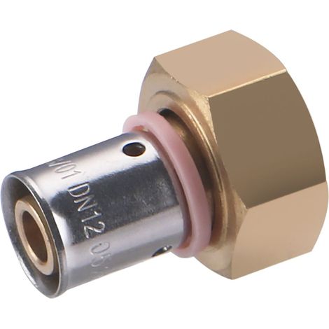 Raccord femelle écrou libre à sertir pour tube PER NOYON & THIEBAULT Ø12 - F15x21 (1/2)
