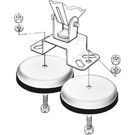 Hella Soporte magnético para proyector exterior robusto