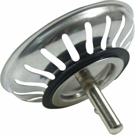 – Panier pour bonde d'évier 79.3 mm – Crépine universelle en acier inoxydable – Bouchon pop-up lavable – Ne se bouche pas et ne déborde pas (1/5)