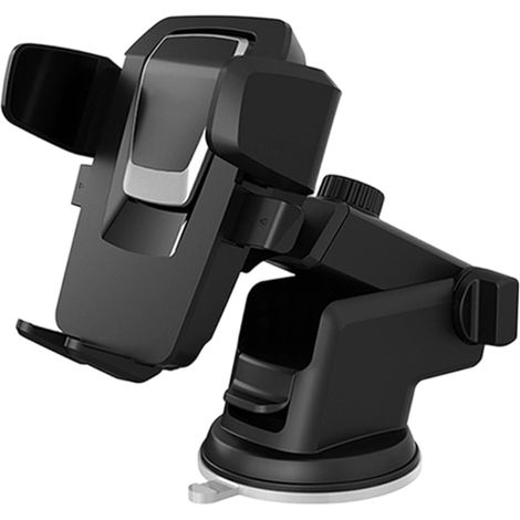 Support téléphone voiture 2025 ventouse ultra-puissante, opération une main, rotation 360°, 4–7" (1/5)