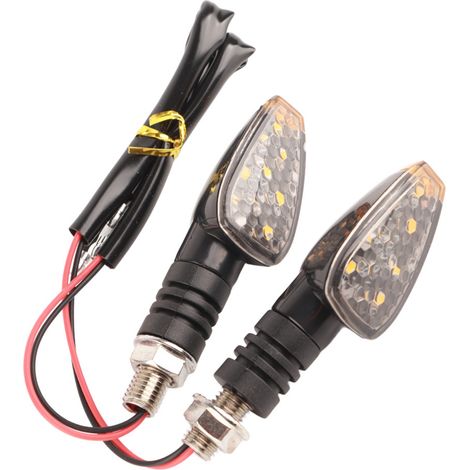 2 Feux de Signalisation Universels 12V Indicateurs de Virage Jaune Fumé pour Modification Auto (1/5)