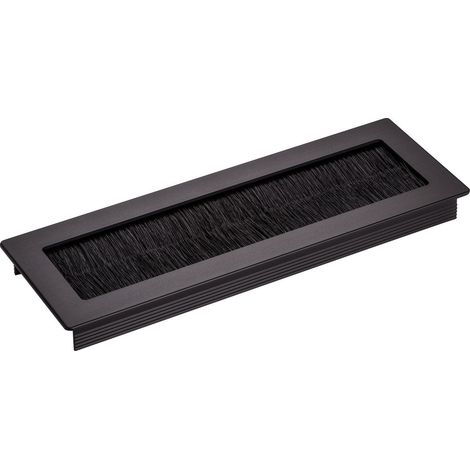 SOTECH Kabeldurchlass TONDO schwarz eloxiert Länge 200 mm (1/4)