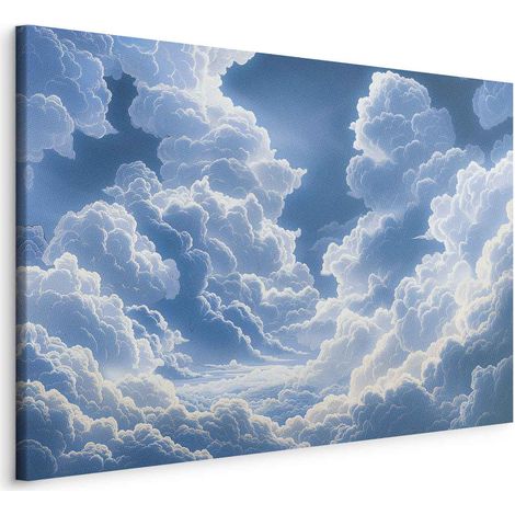 Immagine: cielo azzurro che fa capolino tra soffici nuvole bianche. (1/3)