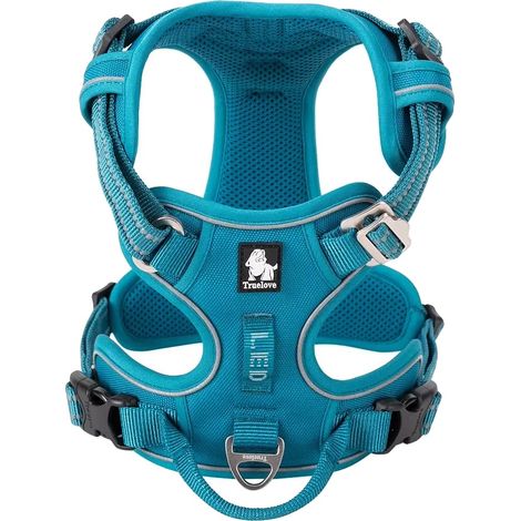 Arnés para mascotas, ajuste regulable, mayor seguridad, azul-a, L-b (1/2)