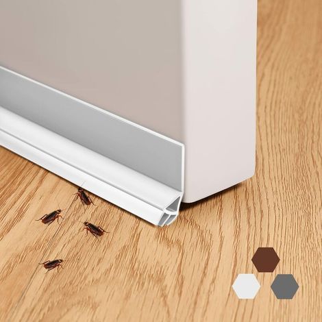 Bande d'Etanchéité, Bas de Porte Adhésif, Porte Bas Joint Strip, Autocollant Sous Porte Coupe-Bise, Peut être Insonorisé, Coupe-Vent et Résistant aux Insectes (Single-White) Devenirriche (1/5)