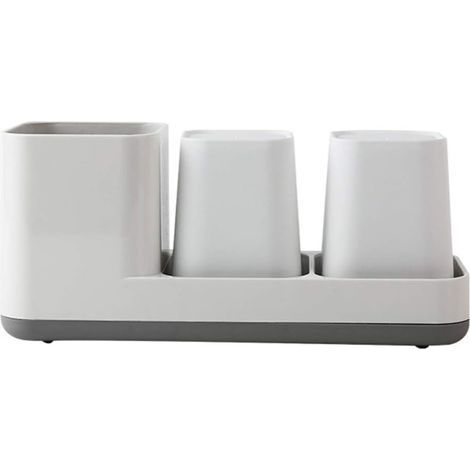JSSEVN - Toothbrush Holder Storage Shelf Toothbrush Holder Bathroom Accessory Nordic Style Brush Organizer (1/5)