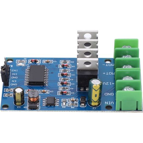 Module de pilote de moteur pont en H haute puissance avec 4 tuyaux extérieurs NMOS frein avant et arrière DC 12-30V (1/5)