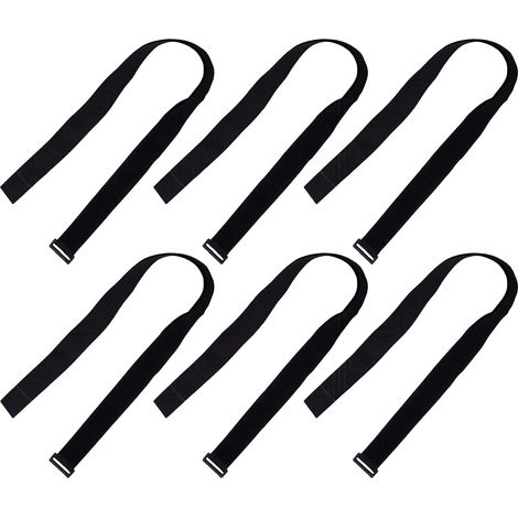 Lot de 6 sangles réglables en nylon pour couverture de piscine hors sol (1/5)