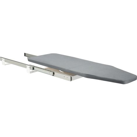 Table à repasser, design pliable, rotation à 180°, Gris (1/2)