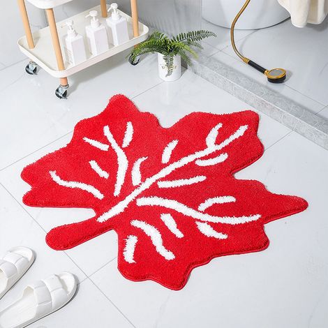 Tapis De Bain Anti-dérapant - Tapis Absorbant En Velours Flocké - Pour Salle De Bain Intérieure - 70x70x3 Cm - 1 Pièce (1/5)