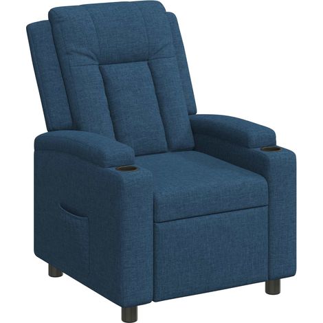 Liegestuhl Blau 75 x 95 x 100 cm Stoff vidaXL (1/5)